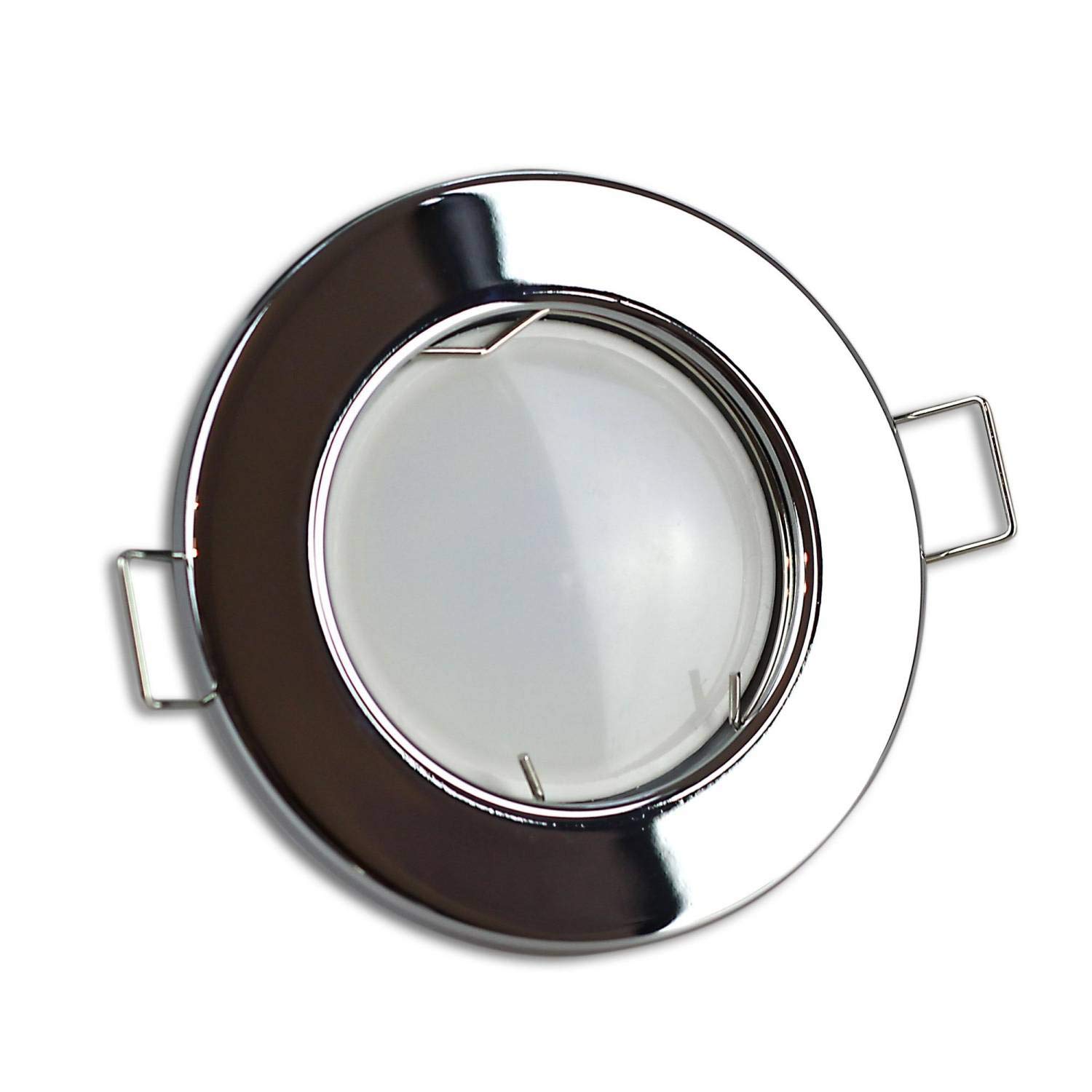 6x Faretto da incasso a LED cromo rotondo 3 watt bianco caldo 230V - luce da incasso GU10 in alluminio di alta qualità - installazione a foro da 55-60mm - soffitto spot - luce