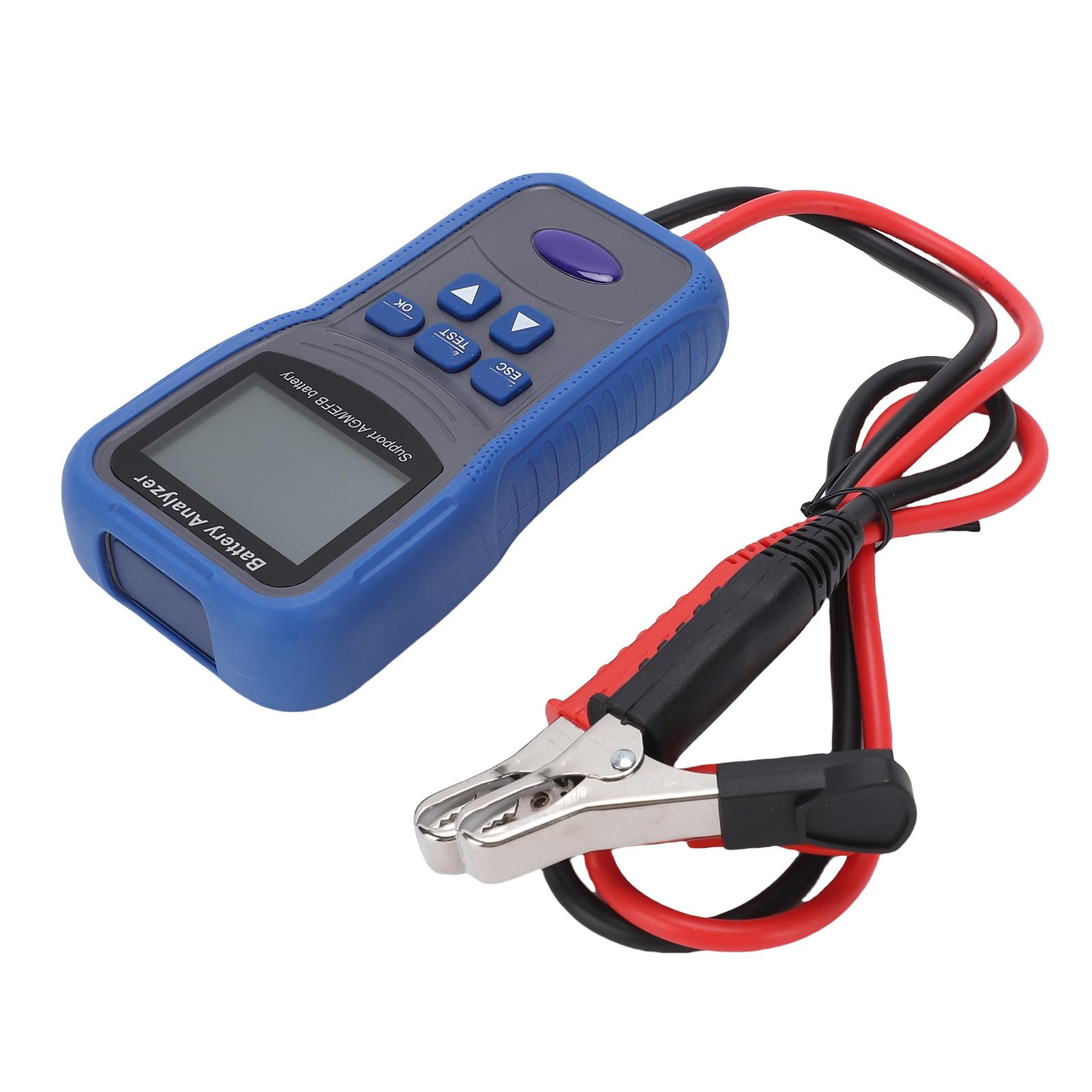 Yosoo Health Gear Testeur de Batterie de Voiture Analyseur de Batterie Automatique Numérique 100 à 2000 CCA ABS Test Kelvin à Quatre Fils Testeur de Charge de pour Voiture Camion Marine Moto Bateau