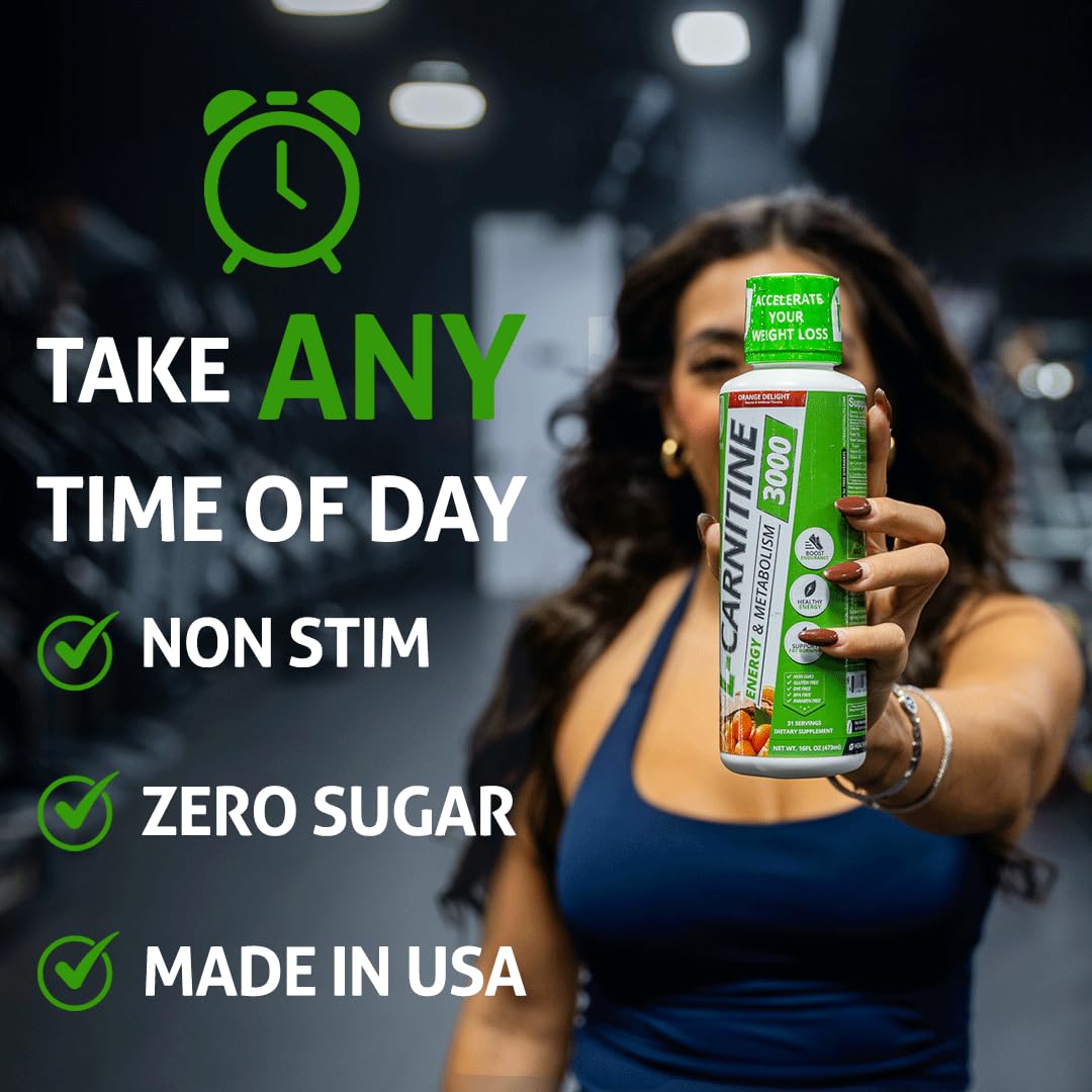 how much l carnitine a day for weight loss NutraKey L-Carnitine 3000mg, No Sugar, Gluten Free, Turn Into Fuel, (Orange Delight) 31 Servings : Health & Household Flavor:Sour Gummy Bears ارينسيا جرعة فيتامين سي L-Tryptophan 500 – Shop