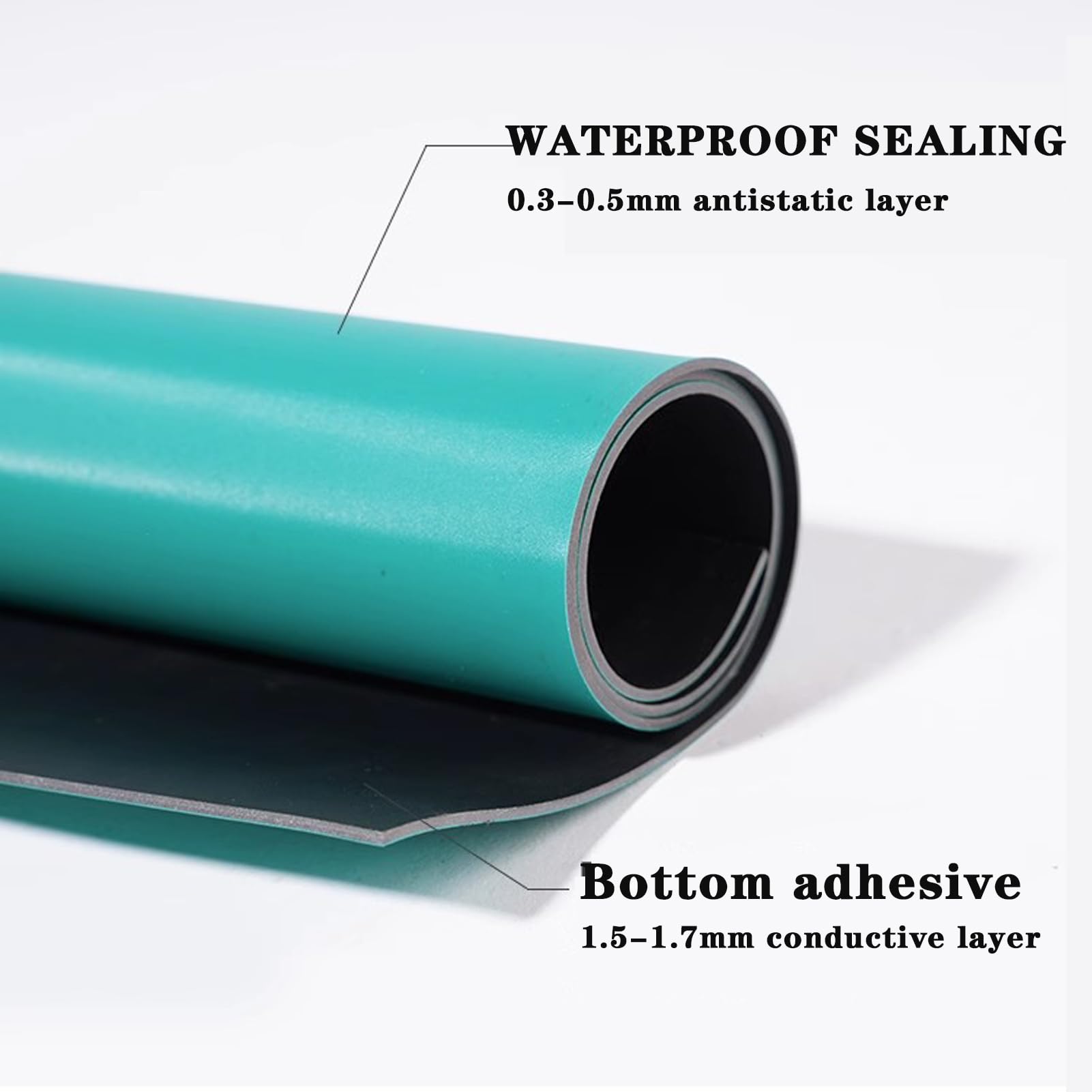 Grande cuscinetto per saldatura, resistente al calore, per banco da lavoro, 500 x 60/70/80/100/120 cm, per riparazioni elettroniche, per saldatura e ingegneria, verde, 100 cm x 500 cm