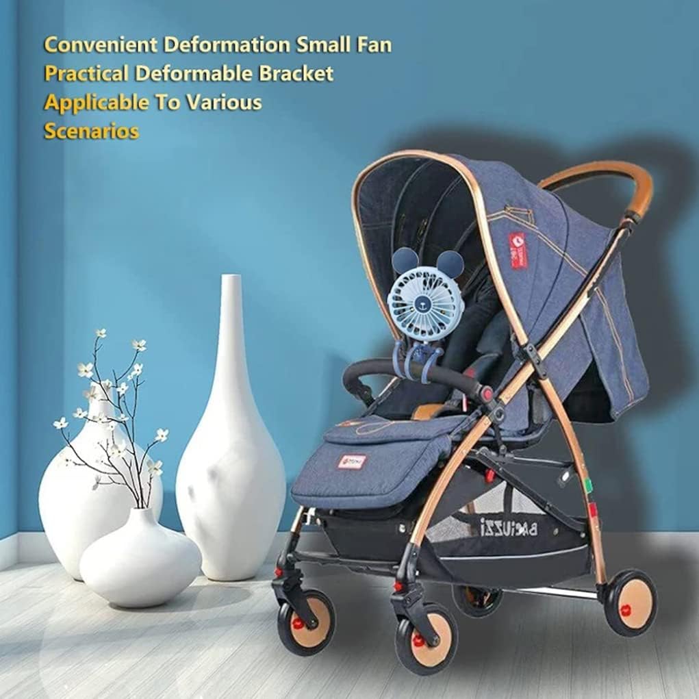 Desk Fans, Portable Fan USB Baby Stroller Fan Clip on Fan Mini Tripod Fan for Baby Stroller Car Seat Traveling