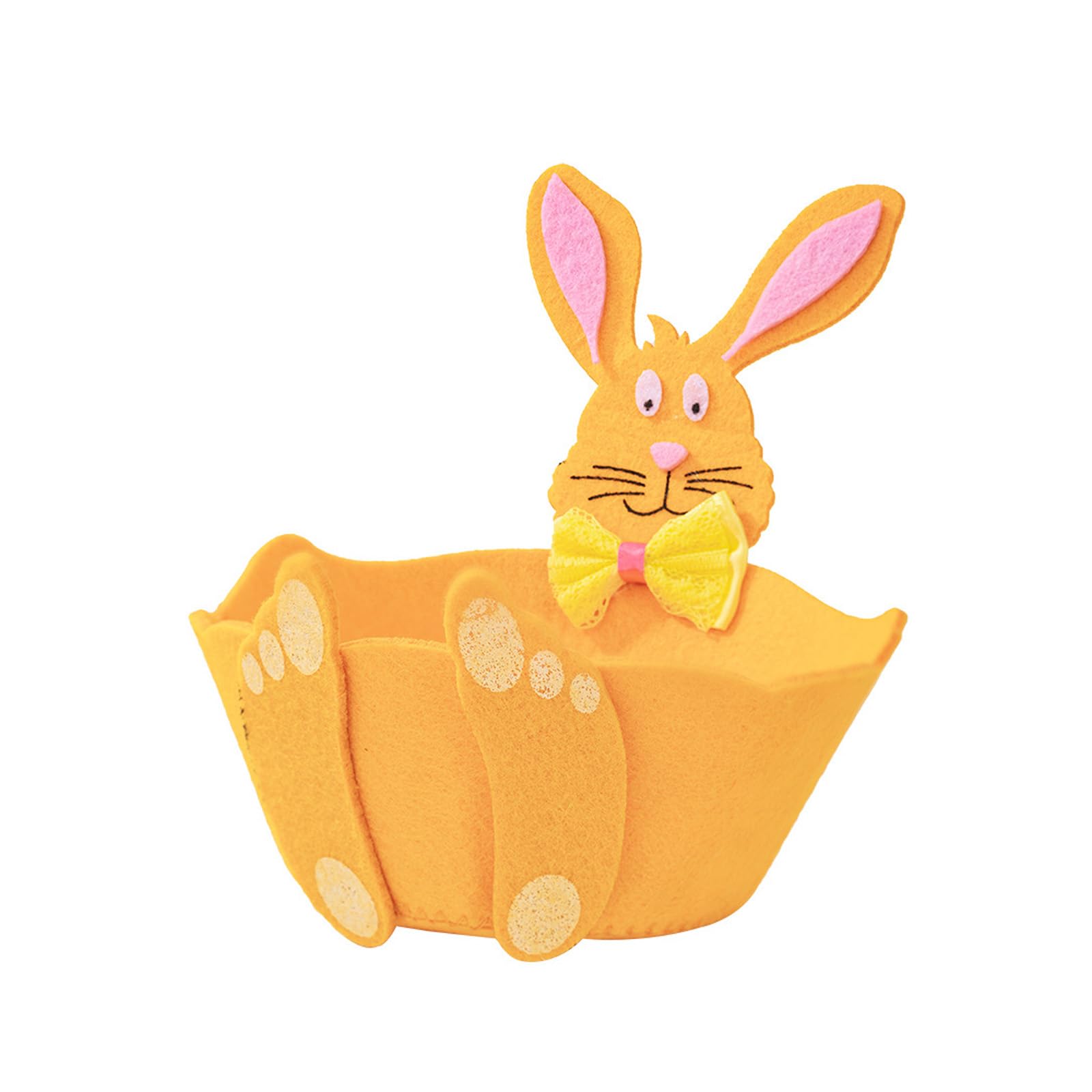 Rabbits Candy Storage Basket Portable Easter Snacks and Treats Holders for Festival Celebration Easter Candy Basket