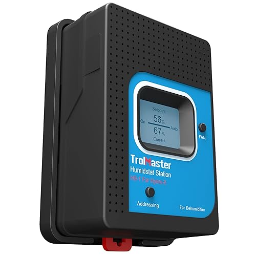 TrolMaster Hydro X HS-1 Estación de humidistato para control de deshumidificador con conexiones terminales de 24 V