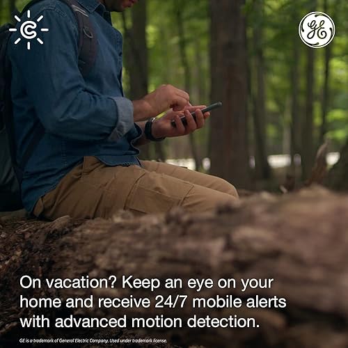 Miniatura 9 de GE Lighting CYNC - Cámara de seguridad inteligente para interiores, monitor de bebé, audio bidireccional, resolución de 1080p y cámara inteligente