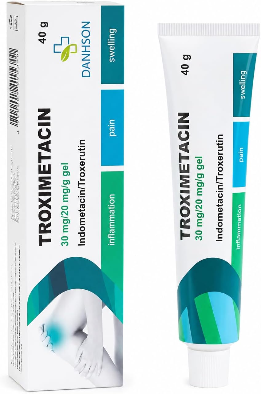 Troximetacin Pain Relief Gel | Topical for Relief of Joint Pain & Soreness and Swelling from Bruises | Muscle Pain Relief Gel | Ointment for Acute & Shooting Muscle Pain-40gm