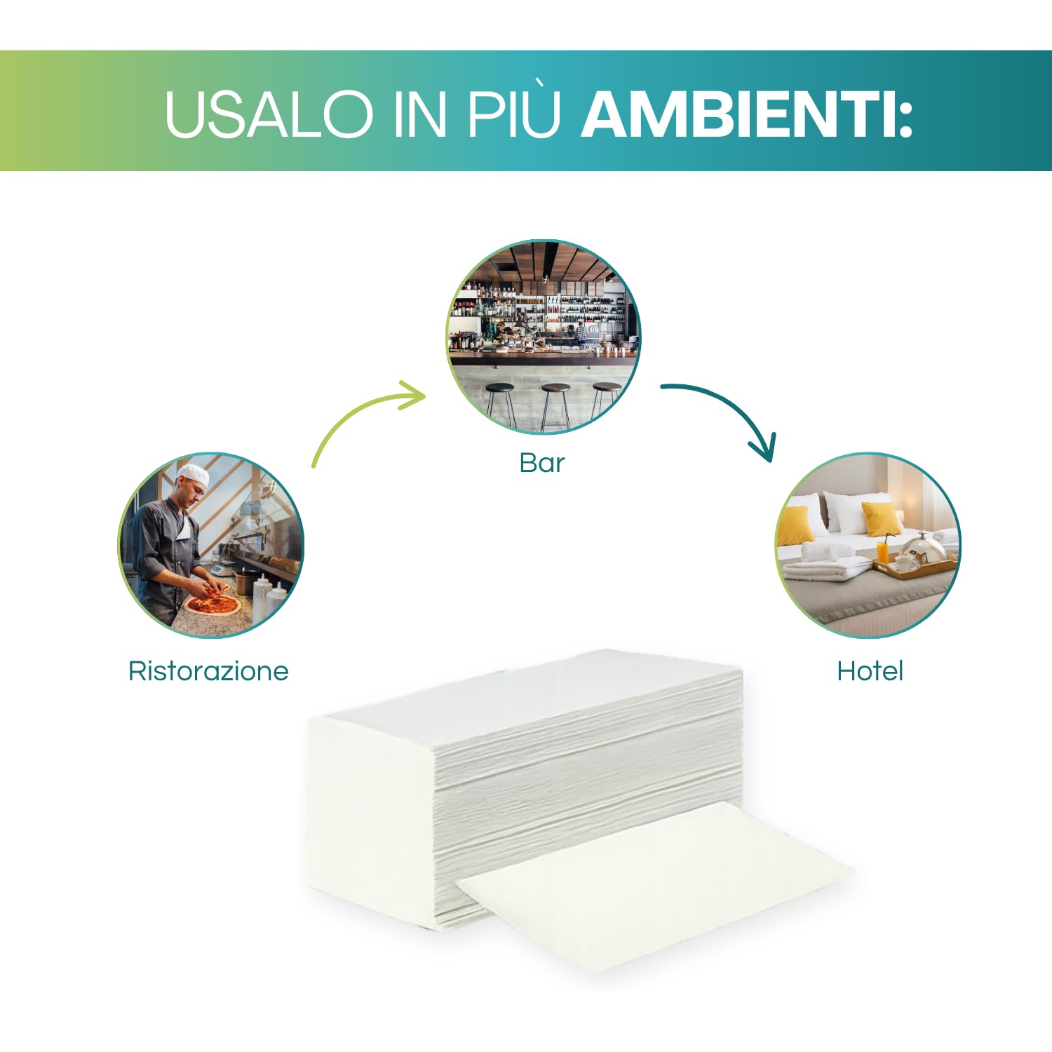 Palucart Asciugamani di Carta Monouso interfogliati a V pura cellulosa doppio velo 21cm x 21cm (6300)