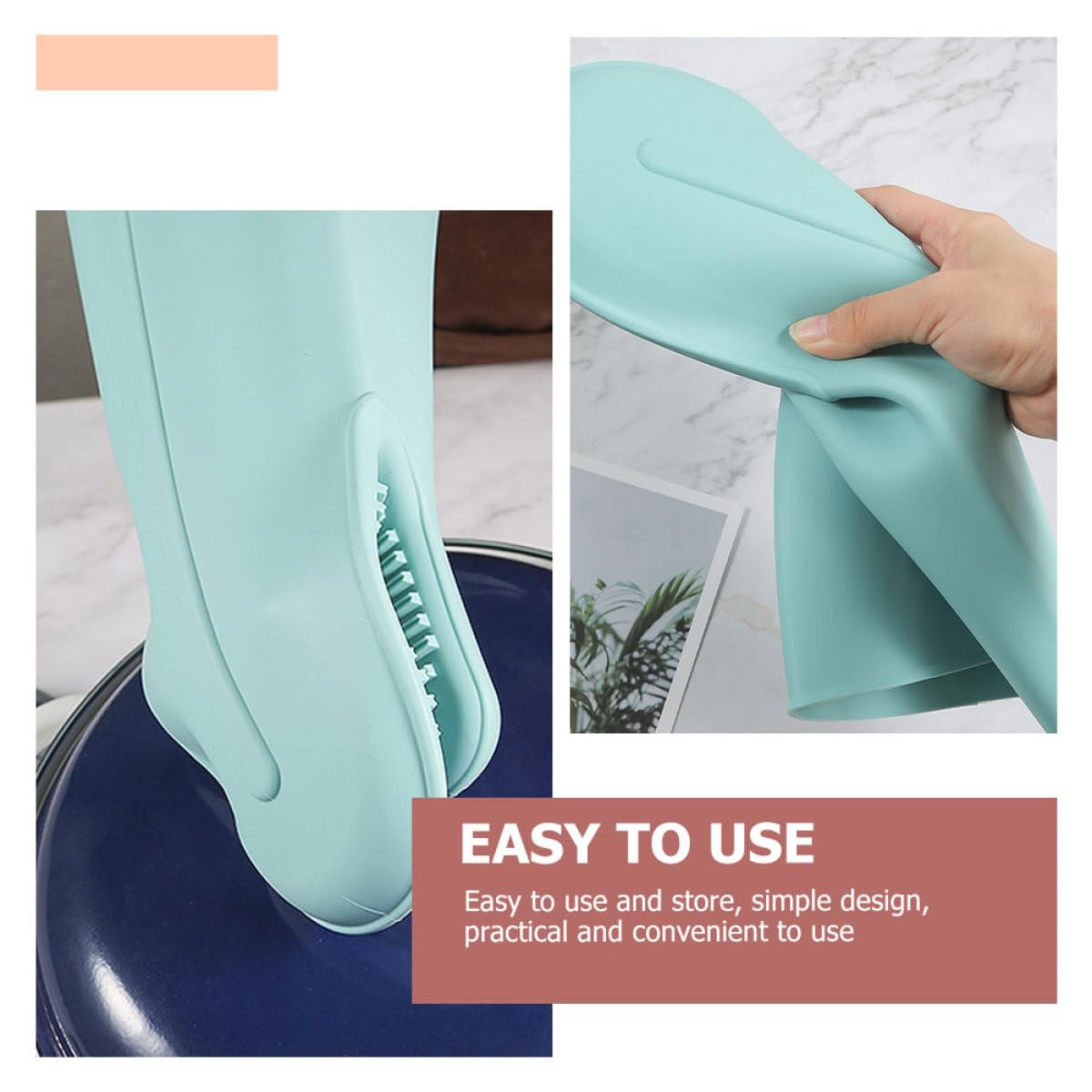 Guanti da Forno in Silicone Antiscivolo per Microonde e Cucina