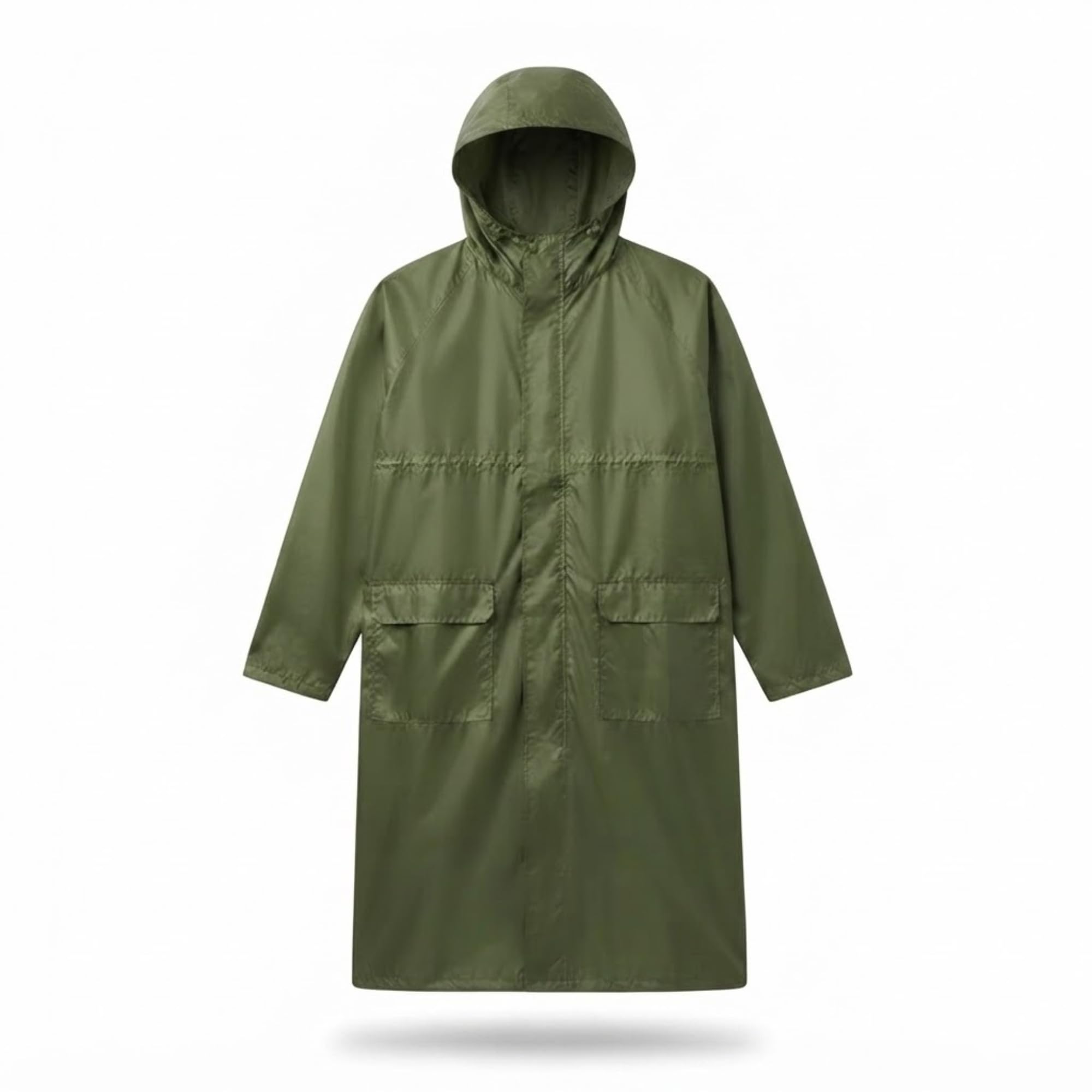 Waterproof Raincoat for Men & Women, Hooded Lightweight Rain Jacket with Zipper Pockets, Heavy Duty Reusable Polyester Rainwear for Travel, Bike Riding & Monsoon Use-image-36