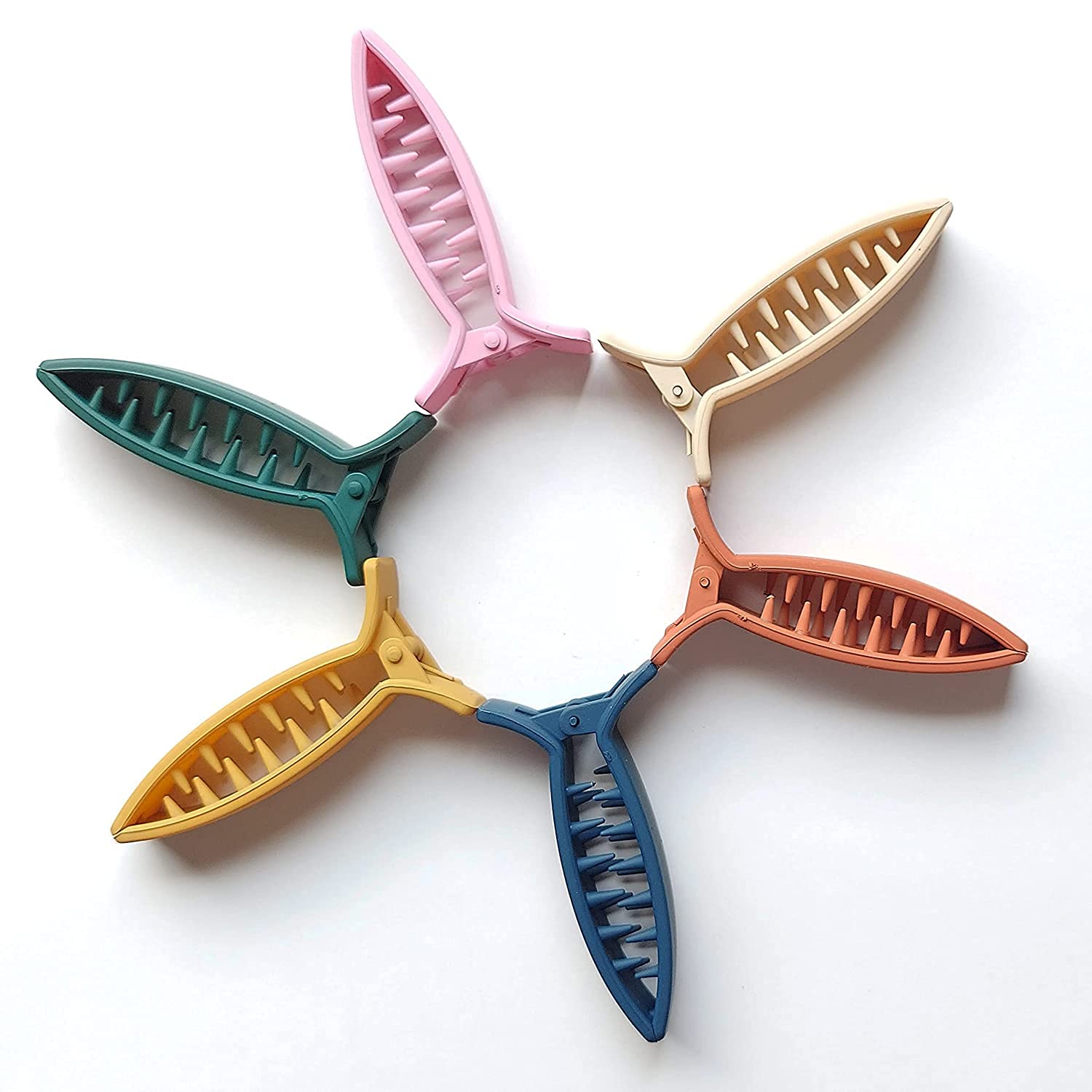 BIRDWARE Medium-Size Multi Color Imported Acrylic Material Butterfly Hair Clips For Women | Hair Clutchers