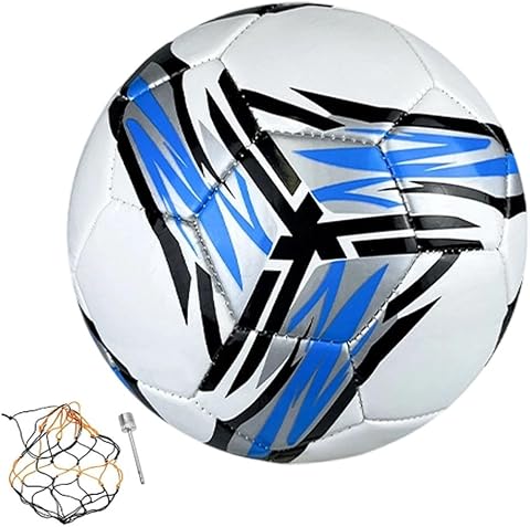 Fußball Größe 4, Fussball Spielball Trainingsball, Indoor Outdoor Fußbälle mit Pumpe und Beutel, Fußbälle Kinder Unisex für Kinder Jugendliche Erwachsene