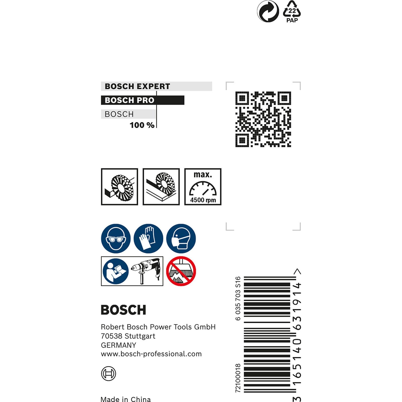 Bosch 1x Spazzola a disco PRO Metal Clean a filo ondulato per trapani avvitatori a rotazione e a percussione, codolo cilindrico (Ø 50 mm, Professional Accessorio Trapano)