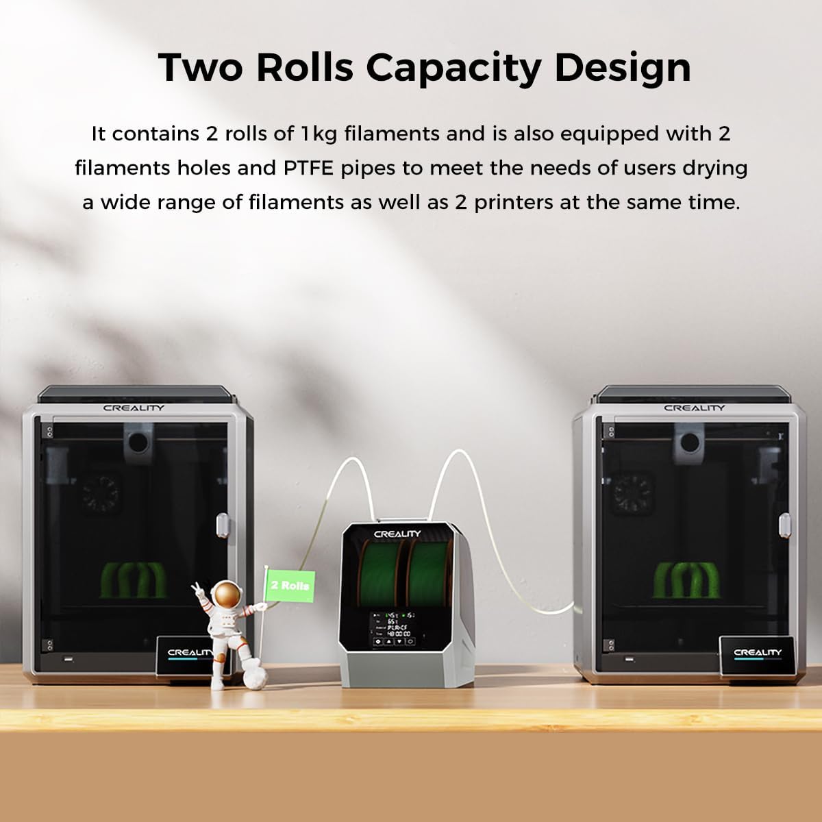 Creality Space PI Filament Dryer Plus Two Rolls Capacity