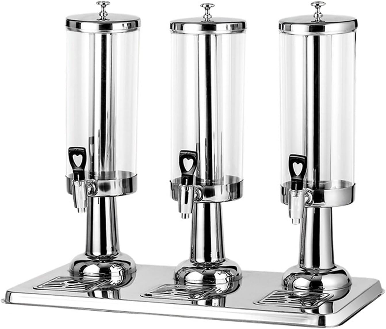 Beverage Dispenser with Stand All-in-One Commercial Drink Dispenser with Ice Core&Stainless Steel Drip Trays(3L)