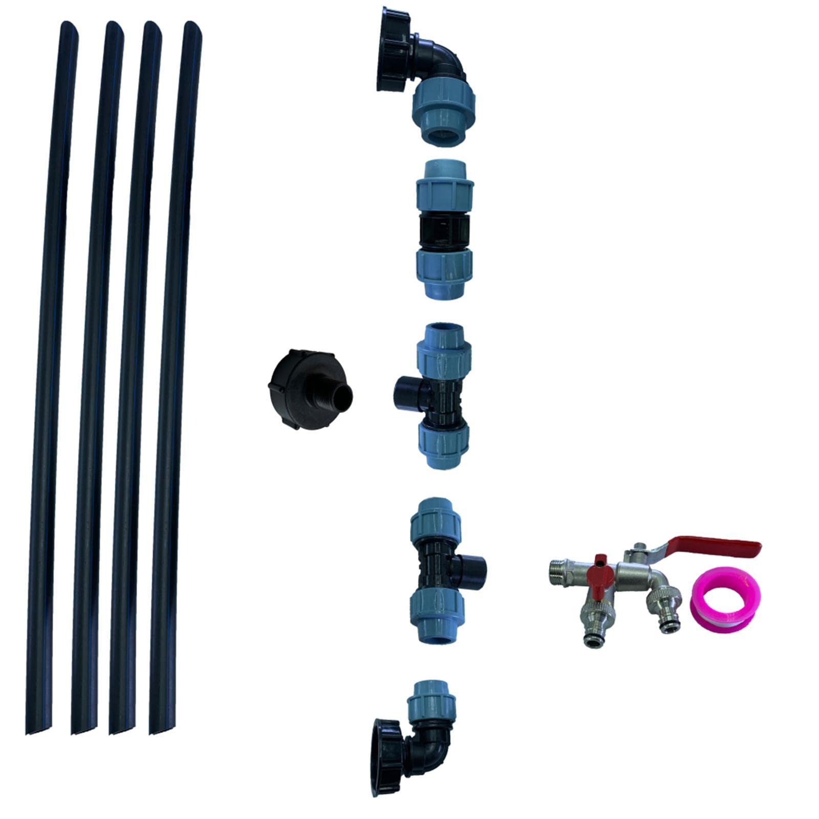 IBC adapter do kranu zbiornika, narzędzie ogrodowe, adapter odpływowy zbiornika IBC Tote z kranem wylotowym, łatwy w instalacji i użyciu, do nawadniania ogrodu domowego, niklowany mosiądz, C