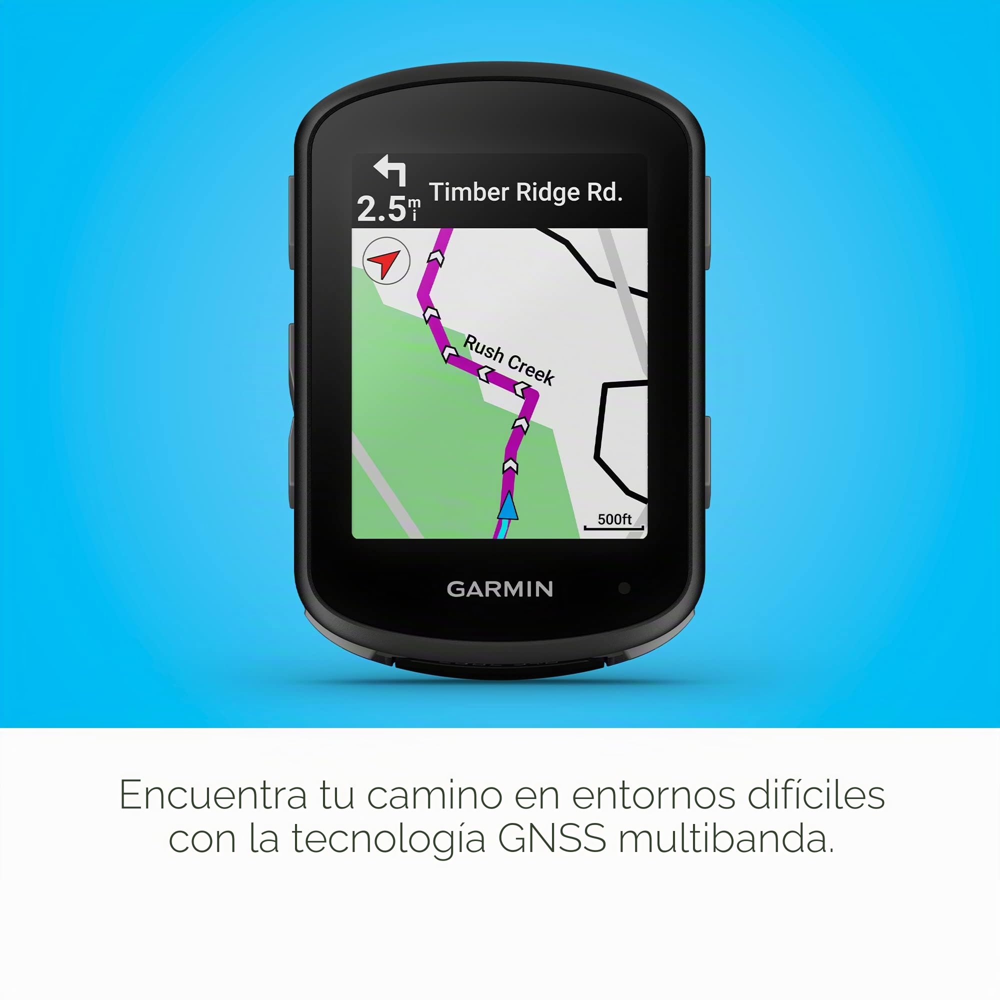 Garmin Edge 540 Solar - Ordenador de ciclismo GPS con carga solar y controles de botón