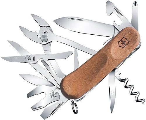 Miniatura 1 de Victorinox - Victorinox EvoWood S557 - Navaja de bolsillo del ejército suizo - nogal de 3.346in - 18 herramientas