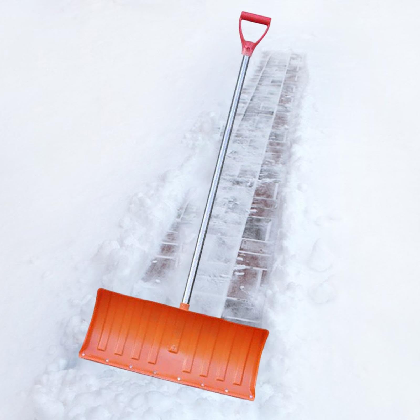 LOVIVER Pala quitanieves Multiusos con Mango en Forma de D, Herramienta Manual para Quitar Nieve, Ideal para Carreteras, Exteriores, garajes y Coches.