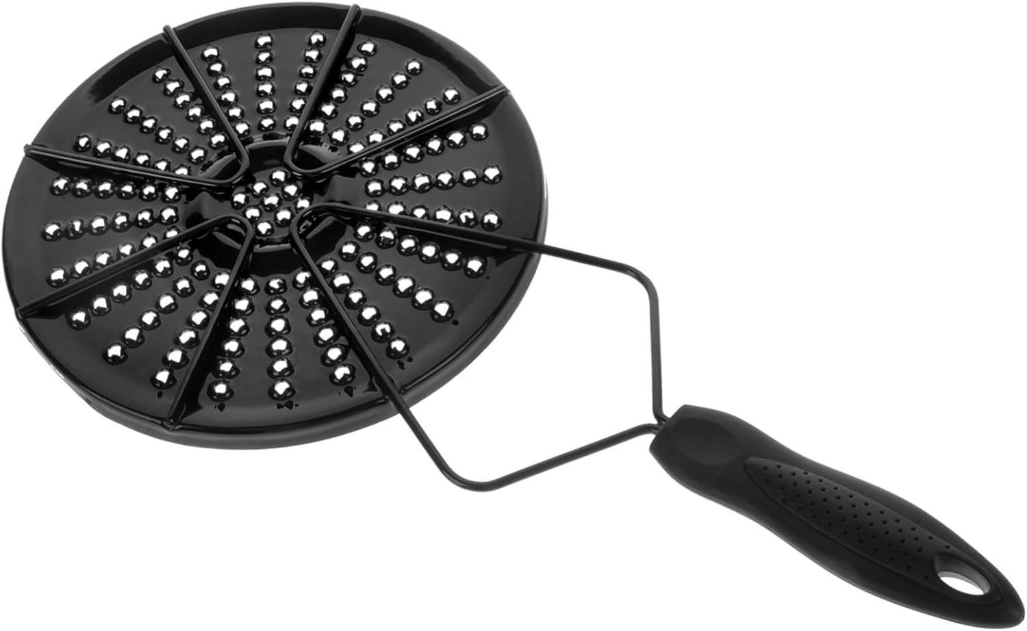 VICASKY 1Pc Heat Diffuser for Induction Hob Black Enamel Cooking Plate Heat Conduction for Home Kitchen Use Prevent Scorching Excellent Heat Distribution