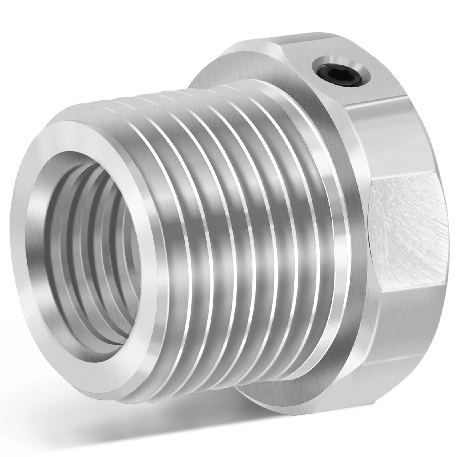 Woodworking Lathe Headstock Spindle Adapter, Converts FT 1" x 8 to MT 1-1/2" x 8 TPI