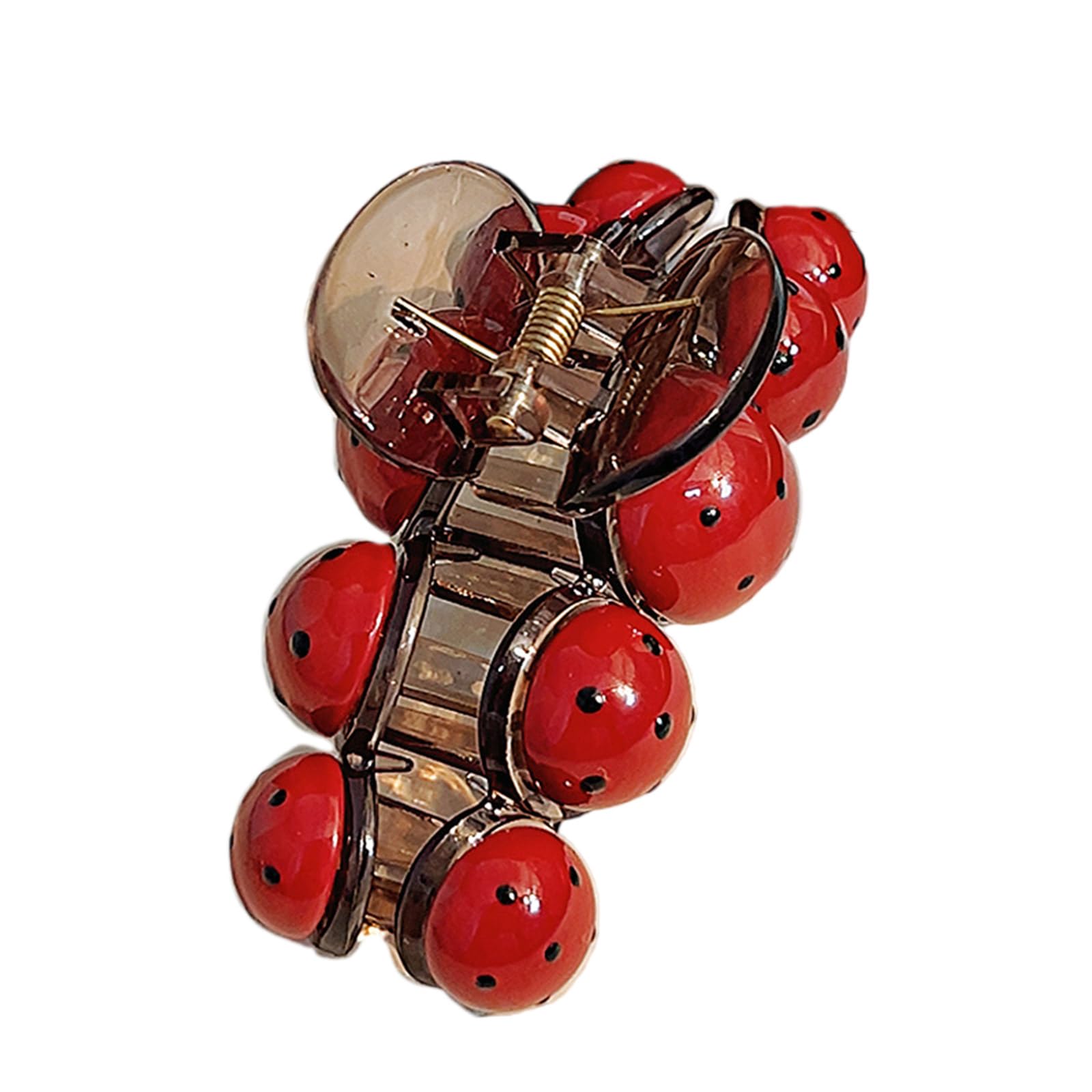 ROYJJ Hair Claw Clip Princess Theme Hair Jaw Clamps Fun Ladybirds Hair Catch Barrettes Strong Hairpin for Girls Ladybug Large Gripper