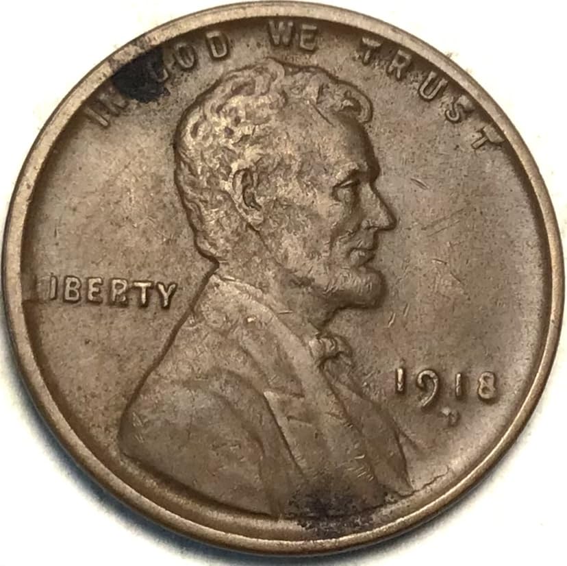 1918 D Lincoln Wheat Cent Penny Seller Extremely Fine