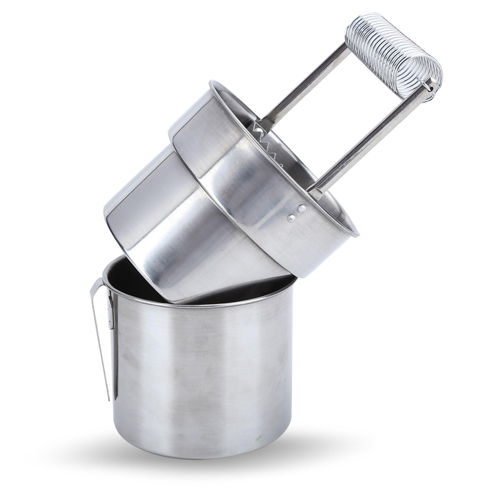 Artist Brush Washer Bucket Double Layer Filtration Basin Portable Stainless Steel Brush Cleaner Office School Supplies for Sketching Painting