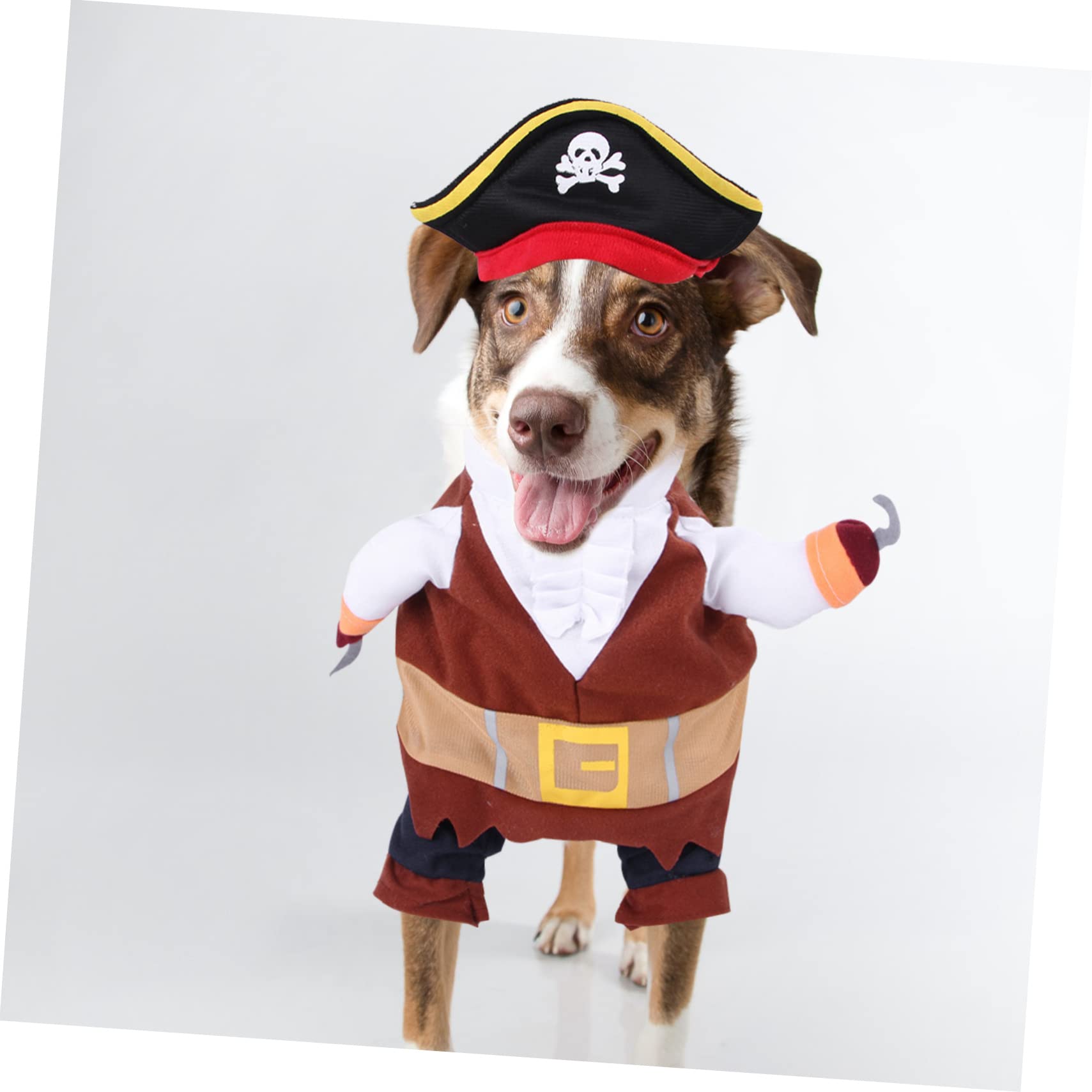 Sosoport 5 Set Costume da trasformazione per animali domestici costumi cane divertenti dog costume cappello da pirata per cane vestiti per cani comodi costume da pirata costume da cane Moda