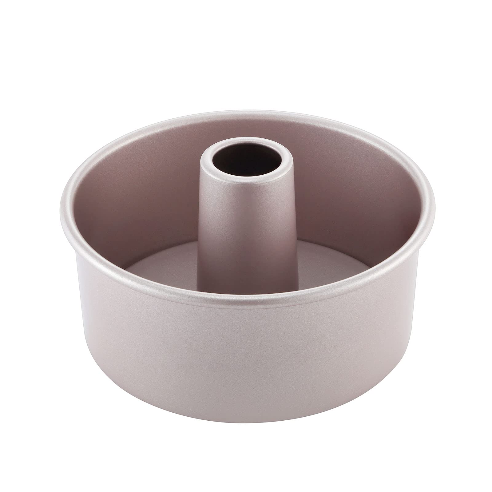 CHEFMADEAngel Food Cake Pan, 6-Inch with Removable Loose Bottom Non-Stick Chiffon Tube Pan for Oven and Instant Pot Baking (Champagne Gold)