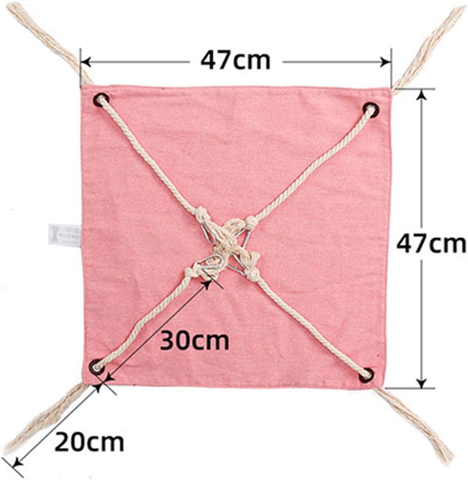 Cat Cage Hammock Pet Cooling Bed Hanging Bed Mat Comfortable for Cats/Kitten/Small Dogs/Rabbits/Other Small Animals,Space Saving Hang Anywhere Summer Winter