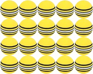 TOYANDONA 20pcs 42mm Golf Training Balls Portable Golf Practice Balls Eva Foam Golfer Indoor Practice Sponge Training Golf Balls Golf Ball Golf Practice Aids Red Rainbow