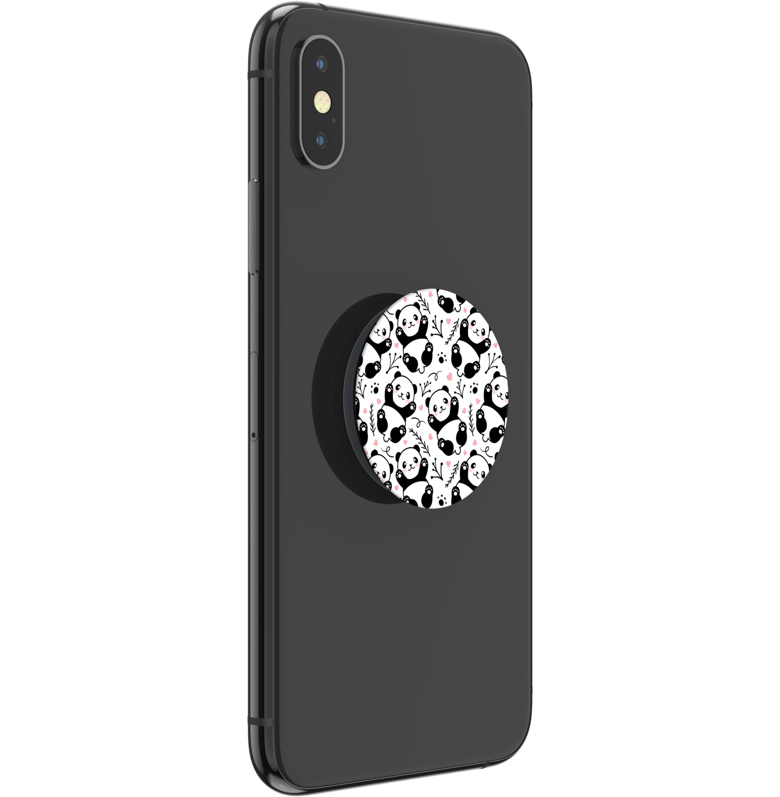 PopSockets | PopGrip | Supporto estraibile e maniglia per smartphone e tablet | Supporto per dita Basic Panda Boom