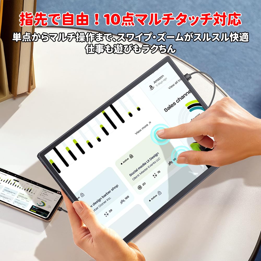 Amazon.co.jp: HAILESI モバイルモニター 12.3インチ 2.4K 2400x1600 
