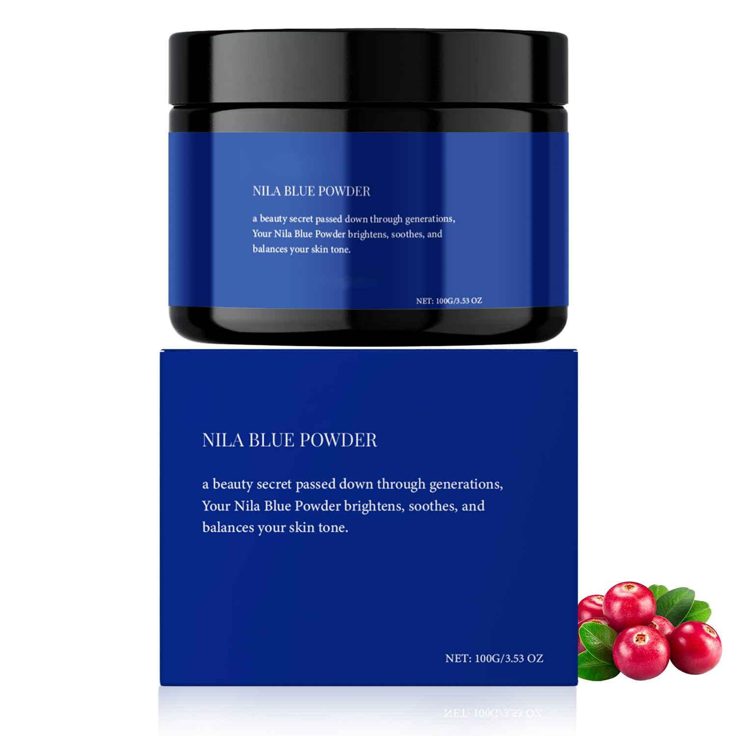 Nila niebieski proszek marokański, Nila Indigo w proszku, maska Nila-Powder, 100 g rozjaśniająca maska, nawilżająca i rozjaśniająca, naturalny i równomierny odcień skóry do codziennego użytku