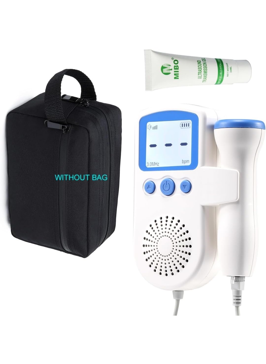 Portable Fetal Heartbeat Doppler Monitor For Home Use - Pregnancy Accessory (Model K4)