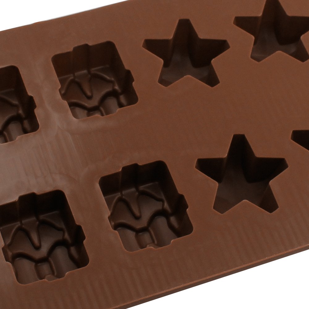 Set Di 2 Stampi Per Cioccolato Natalizi, 25 Stampi Per Caramelle Natalizie In Silicone Stampi Per Torte Antiaderenti Con Forme A Tema Natalizio 98921742