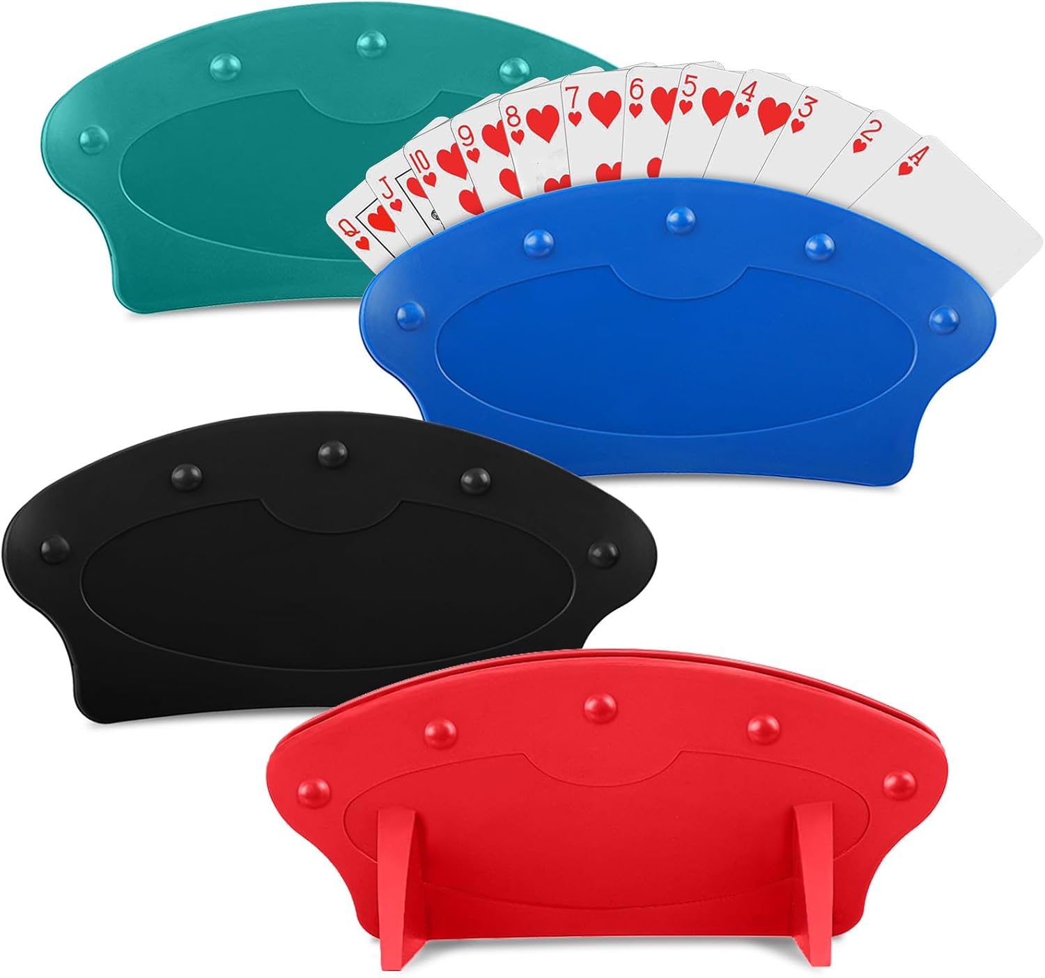 Cifupy 4 Pack Playing Card Holders & Playing Card Trays for