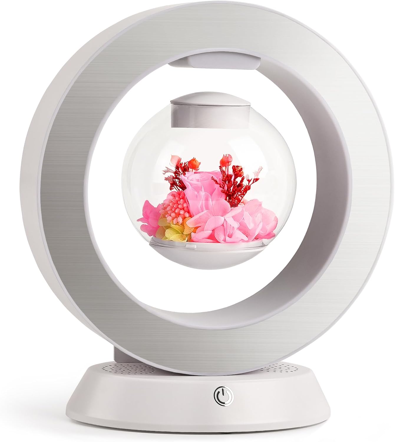 LoveLin Floral Preserved Rose Flowers with Bluetooth Speakers, 5W Magnetic Levitation Table Lamp with Variable Color LED Light, Unique Forever Flower Gift for Women, Girls, Mother and Grandma LoveLin Floral Preserved Rose Flowers with Bluetooth Speakers, 5W Magnetic Levitation Table Lamp with Variable Color LED Light, Unique Forever Flower Gift for Women, Girls, Mother and Grandma
