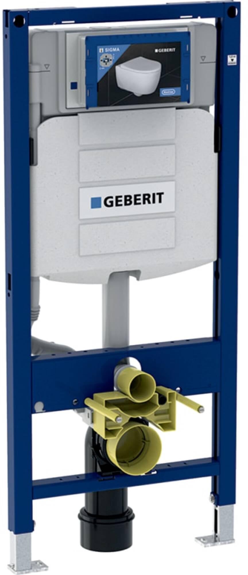 Geberit Duofix WC suspendido, 112 cm, con cisterna empotrada Sigma incl. caja de alimentación y conexión, 111.900.00.5