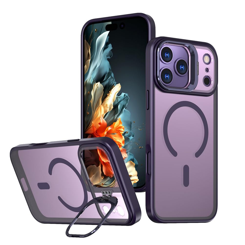 Coque magnétique iPhone 17 antichoc : protégez l'objectif avec béquille - 7