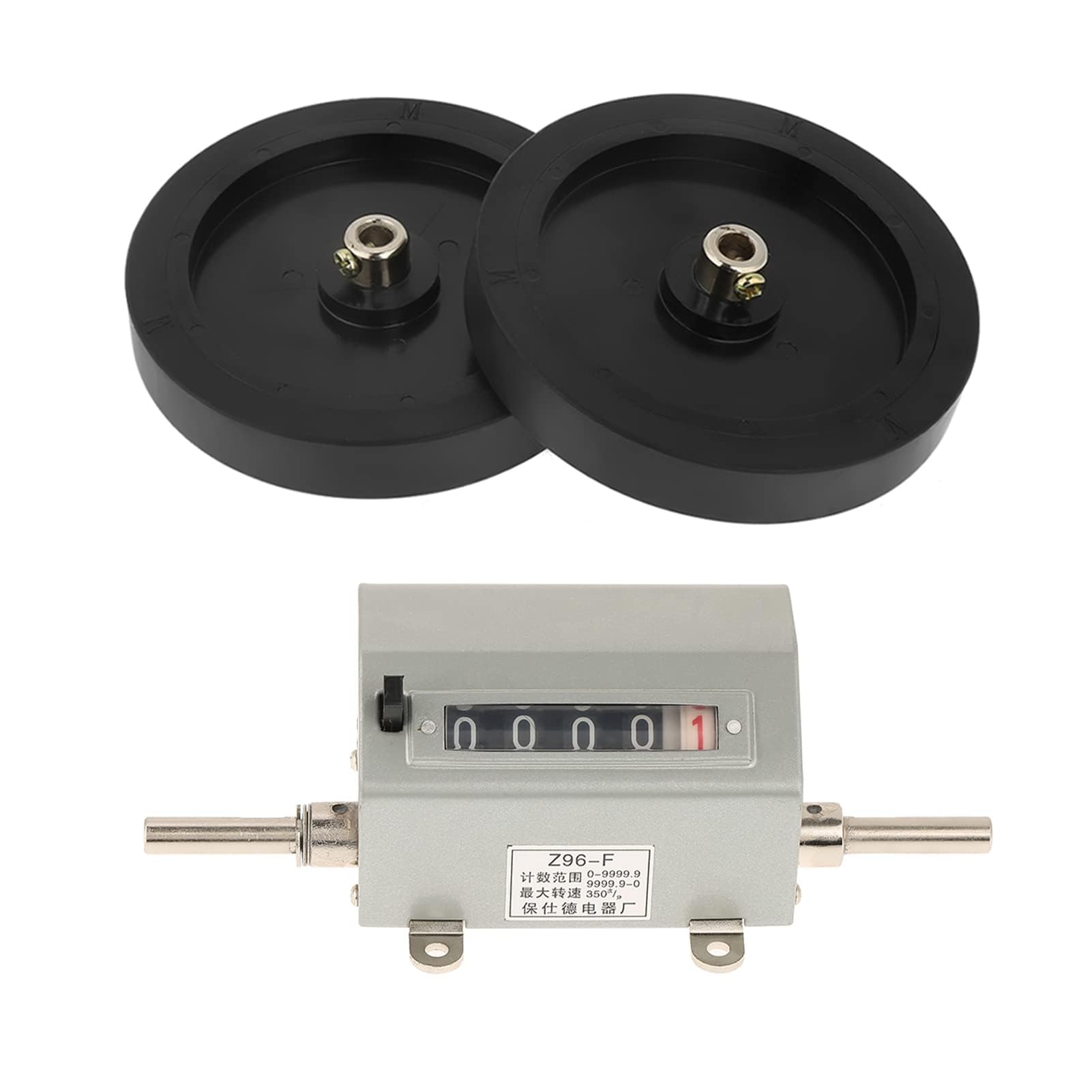 Contatore di Lunghezza con Misuratore di Rotazione Ruota di Misurazione Ruota Metrica Contatore a 5 Cifre 0-9999.9 Contatore a Rulli per la Misurazione della Lunghezza