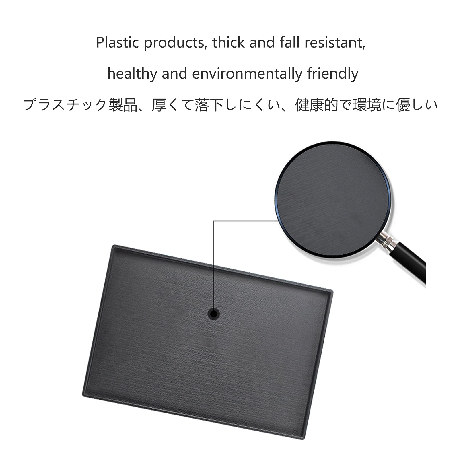 Bandeja de servir – Plástico de grado alimenticio, diseño cuadrado decorativo para desayuno, té, fácil de limpiar, ideal para cama, otomanas y mesa de centro,