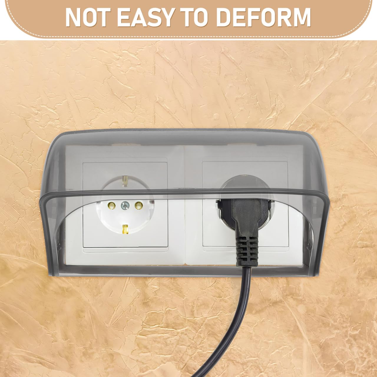 SEWACC Boîte Étanche Pour Prise Extérieure Type Protège Prise Électrique Avec Angle Anti-eau Installation Facile Garantie Sécurité Et Durabilité Pour Salle De Bain Et Usage Extérieur