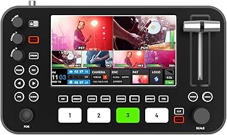 AVKANS NeoLive R2 Plus Video Switcher for Live Streaming - 4 Channel Mixer, Audio Switcher, HDMI Inputs