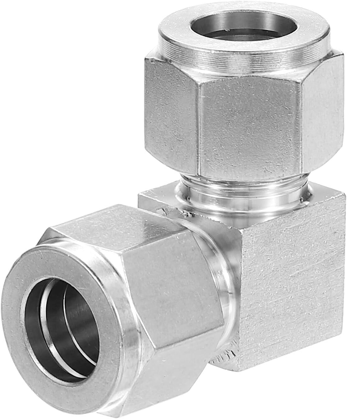 304 Stainless Steel Elbow 1/2" ID, Compression Tube Fitting, Silver YENCOCA936