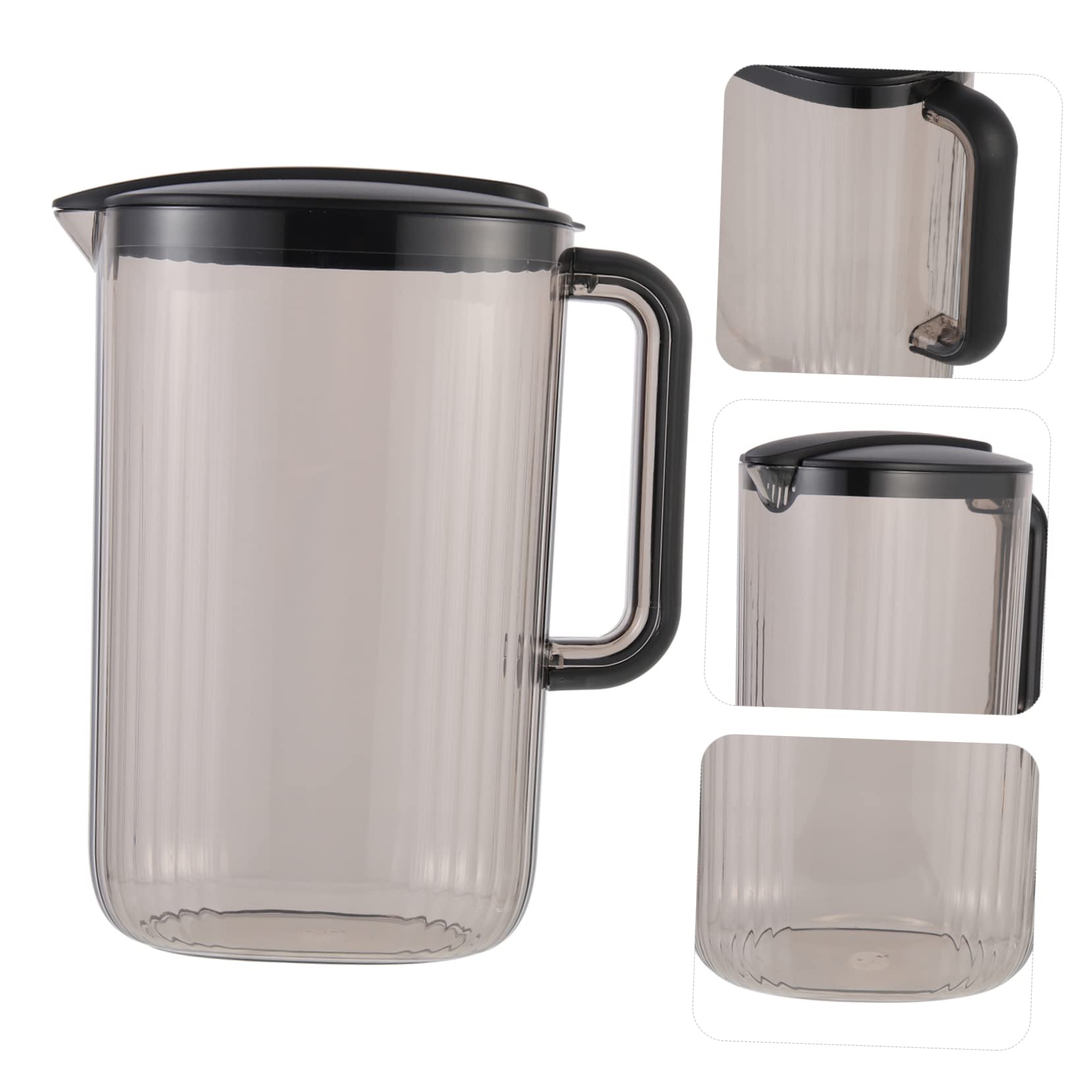 Mipcase Jarra de Agua Doméstica de 2200ml Gran Capacidad y Diseño Ligero, Fabricada en Plástico As, Adecuado para Leche y Té Helado en Casa o Hotel