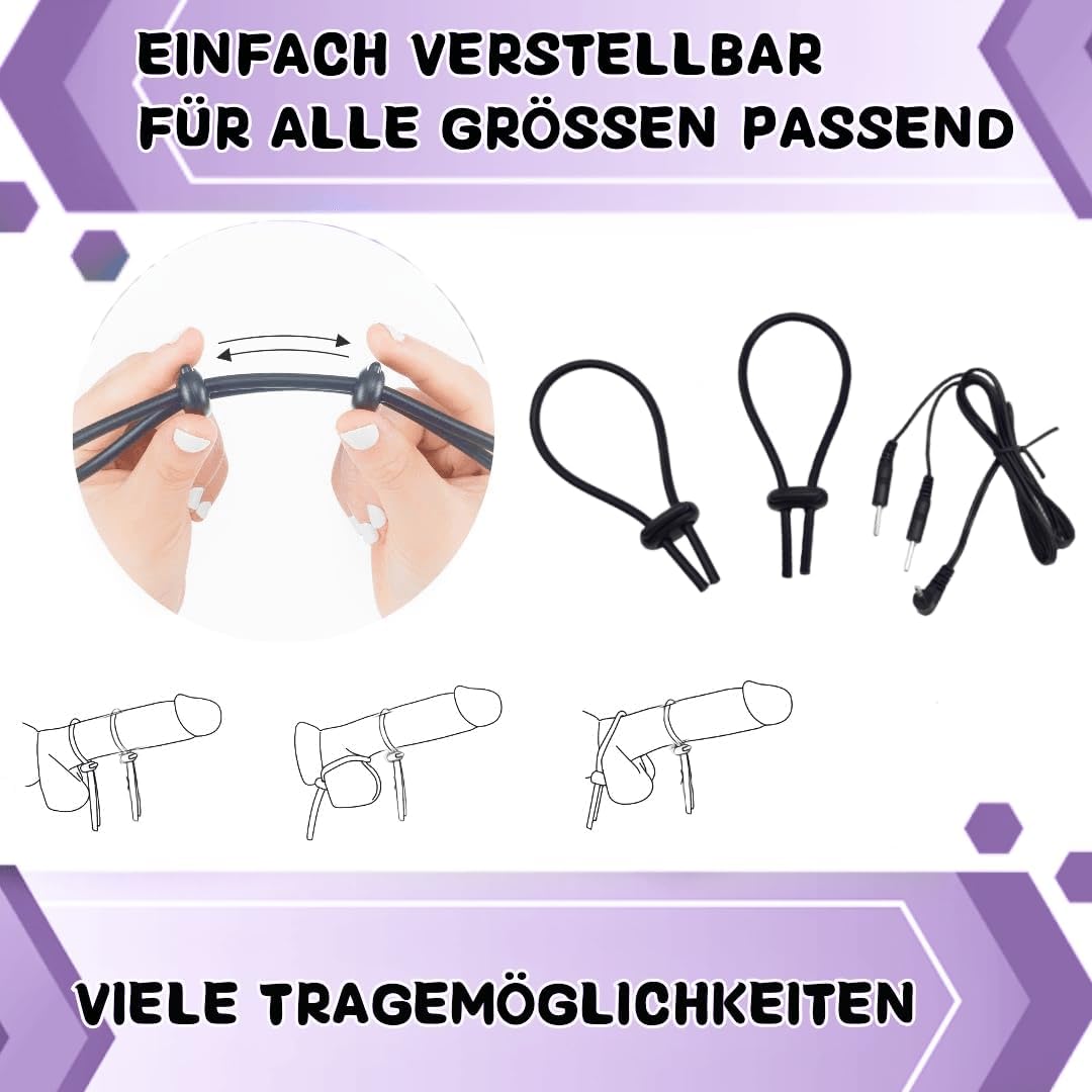 Electro Shock Penisring zur Elektrostimulation, Hodenringe Prostata Massage  elektrische Masturbation Stimulator Penisvergrößerung Stromschlag Cockring  Sexspielzeug für Männer : Amazon.de: Drogerie & Körperpflege