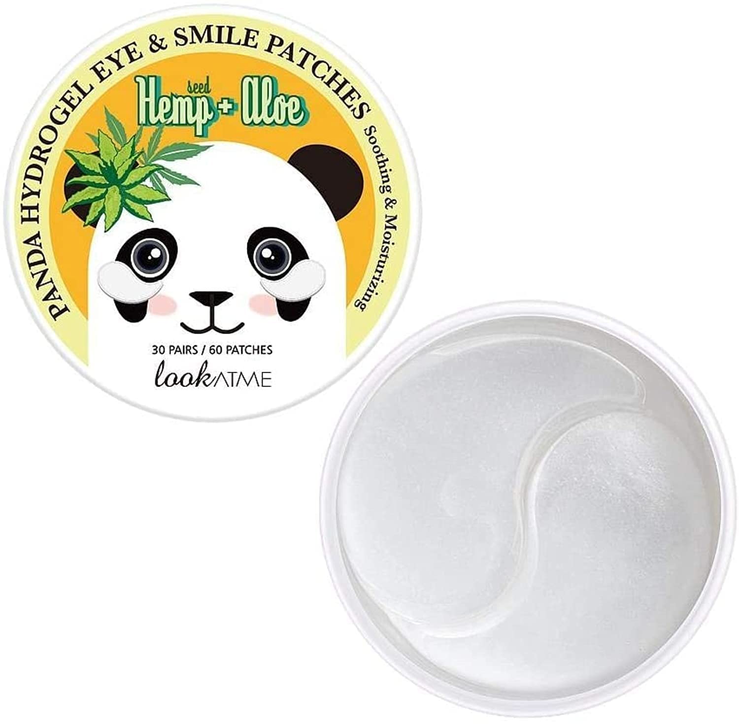 LOOKATME Look At Me Hydro-Gel Under Eye Patch. Moisturizing & Nourishing, Removes Dark Circles & Puffiness, Hemo & Aloe, Made in Korea
