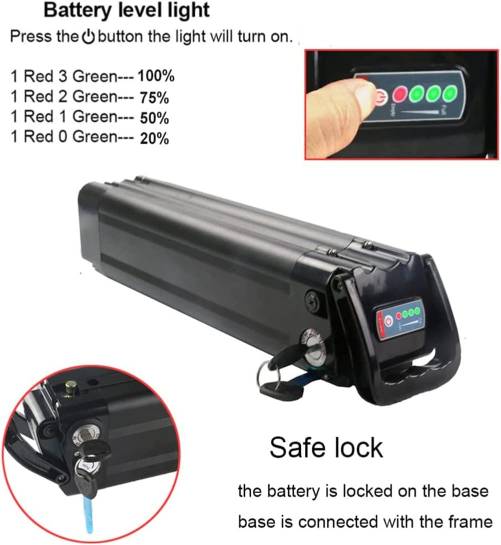 Batteria Sostitutiva per Monopattino Elettrico 18000Mah Batteria al Litio 48V 18Ah per Scooter Elettrico M365 Batteria Ricaricabile agli Ioni di Litio per 750W - 200W 48V 18Ah,4pin
