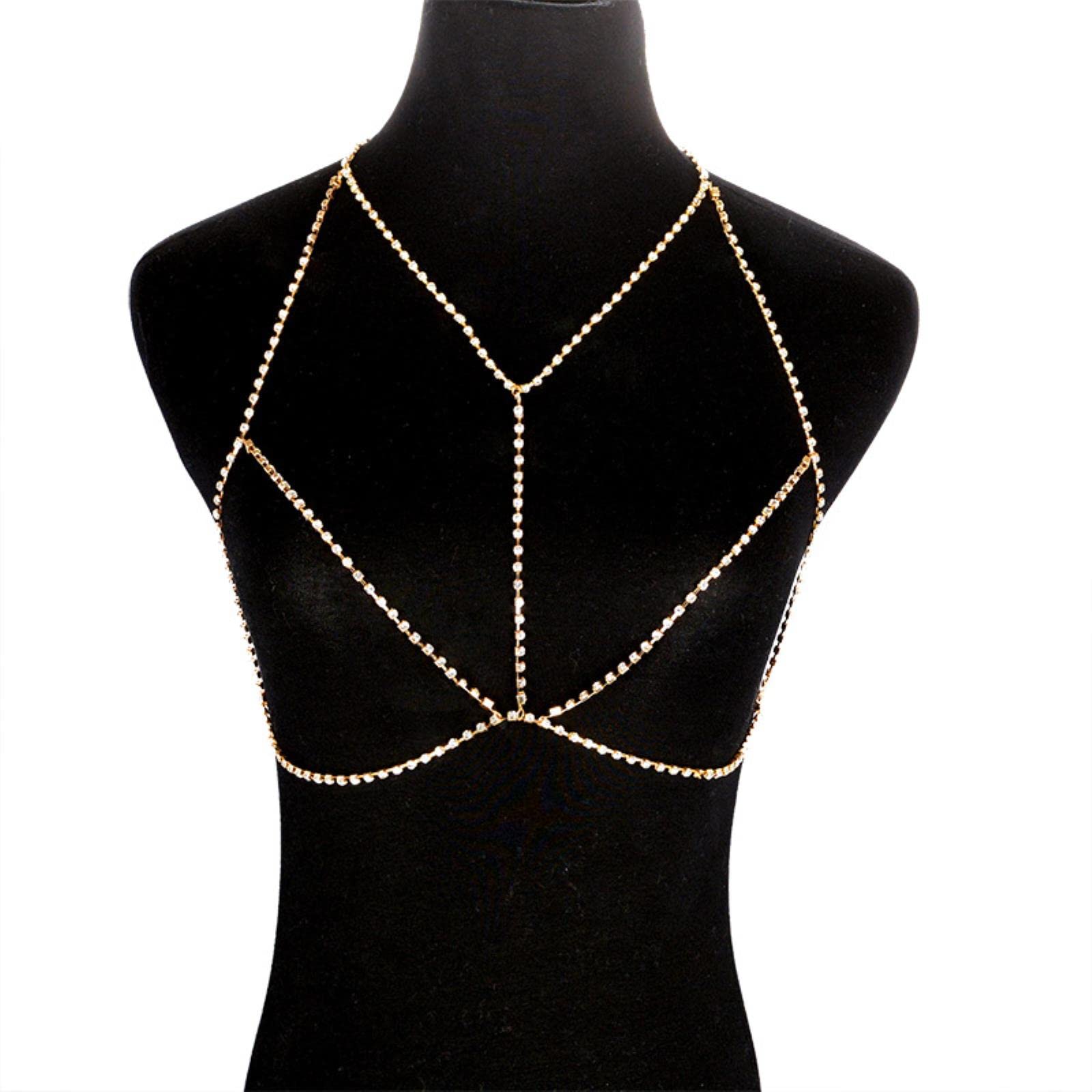RWRAPS Sujetador de Diamantes de imitación para Mujer