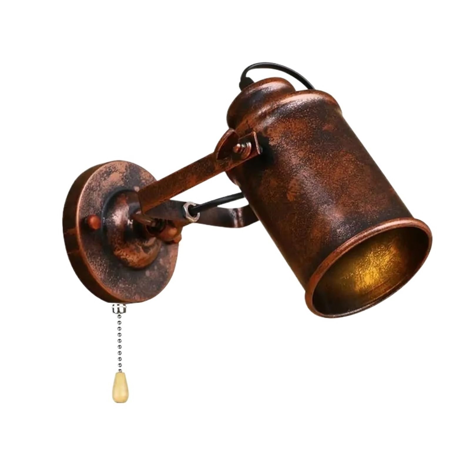 GDBAGKDQK Industrial Wall Lamp Vintage Light Retro Home Decor Fixture Rustic Interior Iron Sconce for Bedroom Balcony Hallway Bright Lights